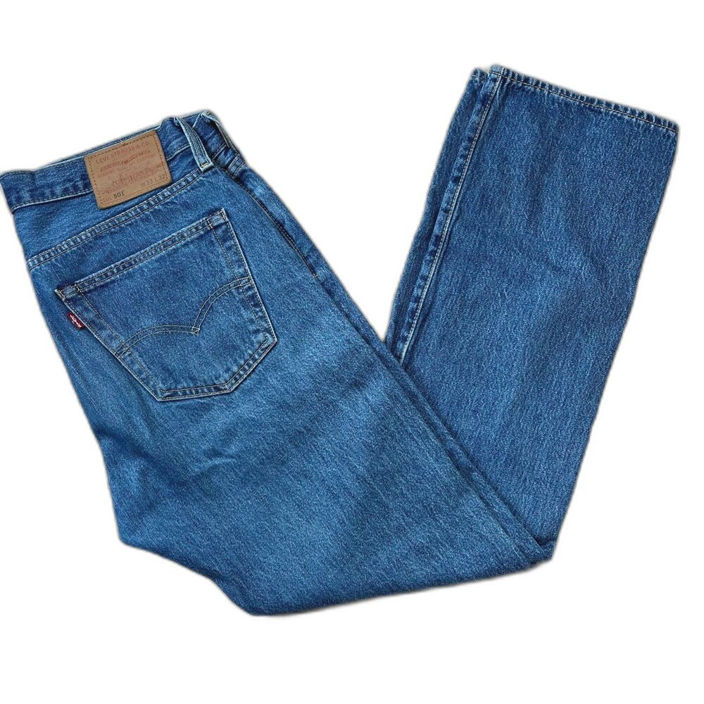 Levi's Premium 501 Button Fly No Stretch Jeans - 33 x 32